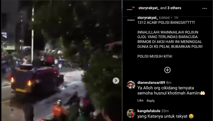 Ojol Tewas Ditabrak Brimob Dimakamkan di TPU Karet, Berangkat dari Rumah Duka Jam 8 Pagi