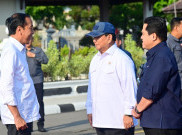 Prabowo dan Erick Thohir Dampingi Jokowi ke Malang