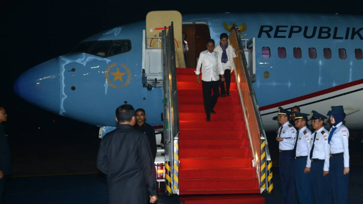 Presiden Tiba di Jakarta Usai Kunjungan Lintas Nusantara