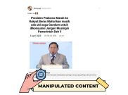 [HOAKS atau FAKTA]: Sering Bikin Pusing Pemerintah, Prabowo Marah ke Rakyat