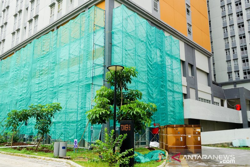 RS Darurat COVID-19 Wisma Atlet ,Tower 6, Jakarta. (ANTARA/HO/Humas Waskita Karya)