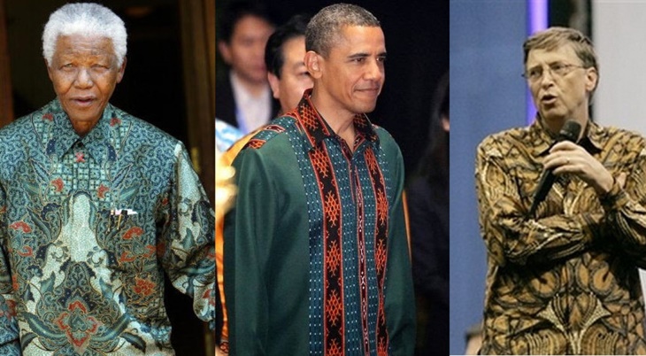 Wow! Tokoh Dunia ini Juga Pakai Batik