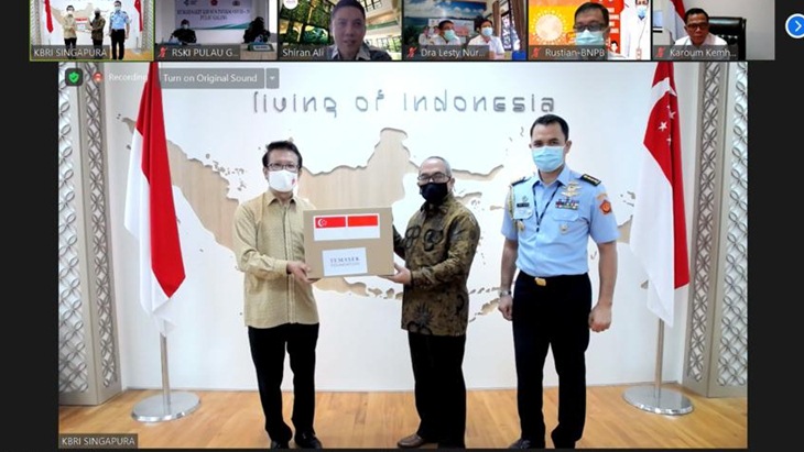Kementerian Pertahanan Terima Jutaan Masker dari Perusahaan Singapura