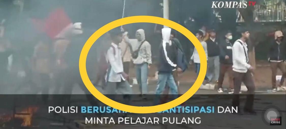 Pelaku kerusuhan berinisial DLA
