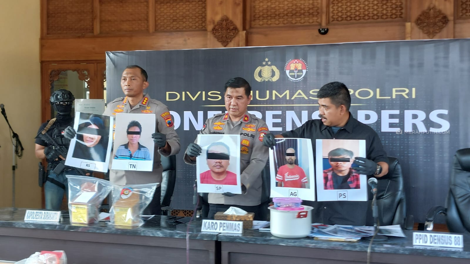 5 Terduga Teroris Targetkan Bom Bunuh Diri di Mapolresta Surakarta