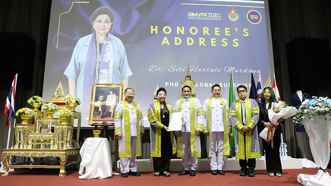 Siti Hartati Murdaya Terima Gelar Doktor Honoris Causa Bidang Global Buddhism dari RMUTK, Punya Kontribusi Besar dalam Kerukunan Antarumat dan Kemanusiaan