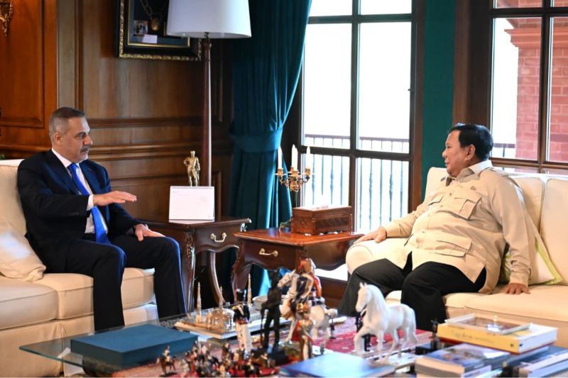 Prabowo Terima Menlu Turkiye di Hambalang, Bahas Stabilitas Situasi Timur Tengah