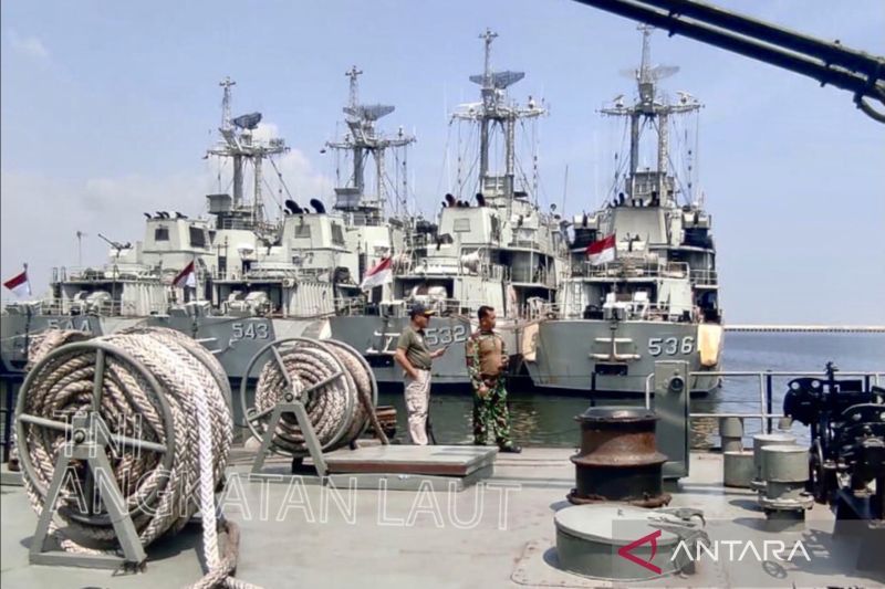 TNI AL Siagakan Kapal-Kapal Perang di Pondok Dayung Amankan Idulfitri