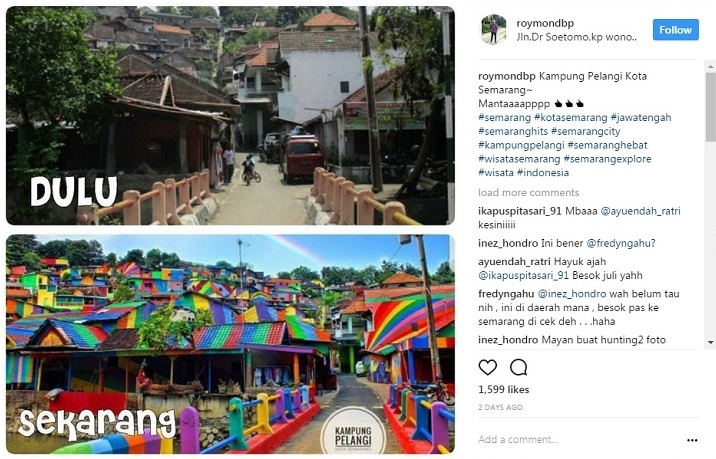 Kampung Pelangi instagram