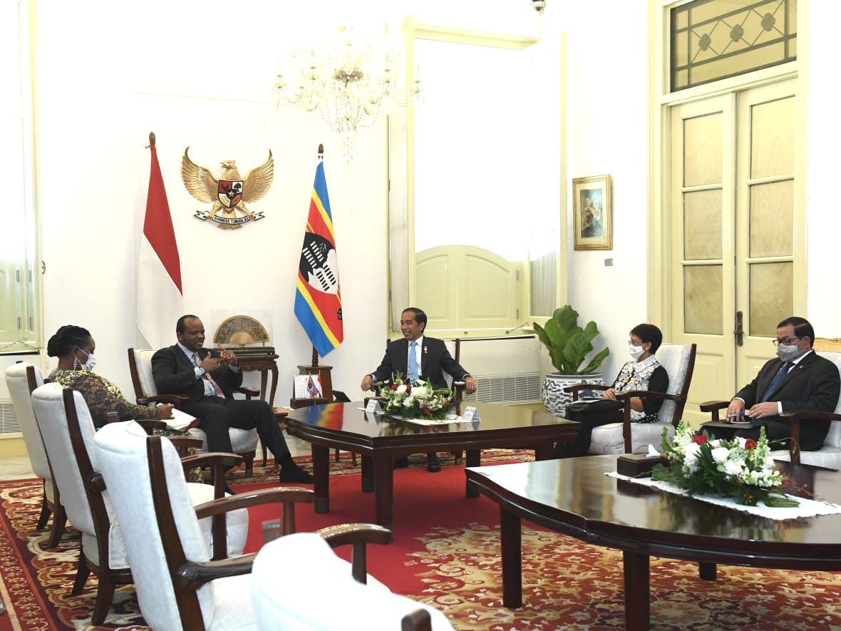 Presiden Jokowi dan Raja Eswatini Bahas Peningkatan Kerja Sama Ekonomi