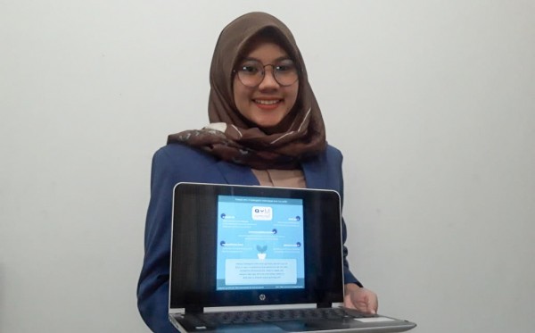 Tiara Bening Salsabila, salah satu tim pembesut aplikasi MyTanaman.