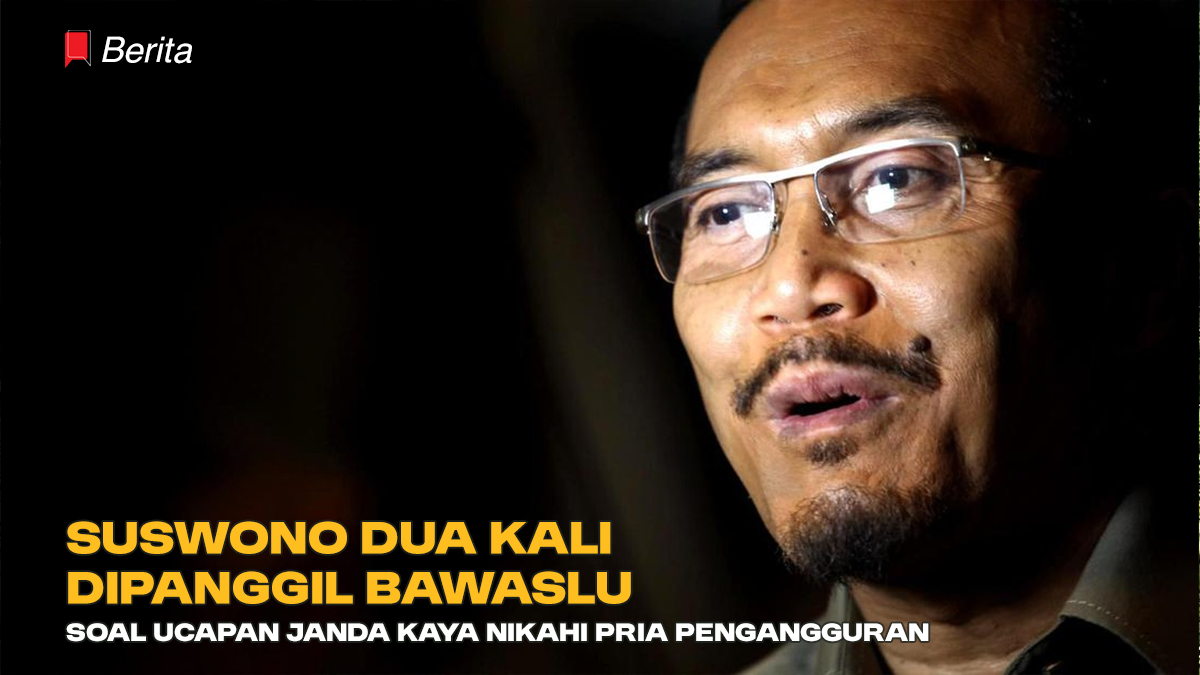 Suswono Dua Kali Dipanggil Bawaslu Soal Ucapan Janda Kaya Nikahi Pria Pengangguran