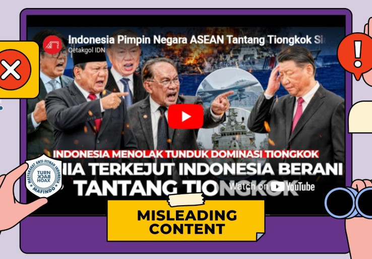 [HOAKS atau FAKTA]: Indonesia Pimpin Negara ASEAN Rebut Laut China Selatan