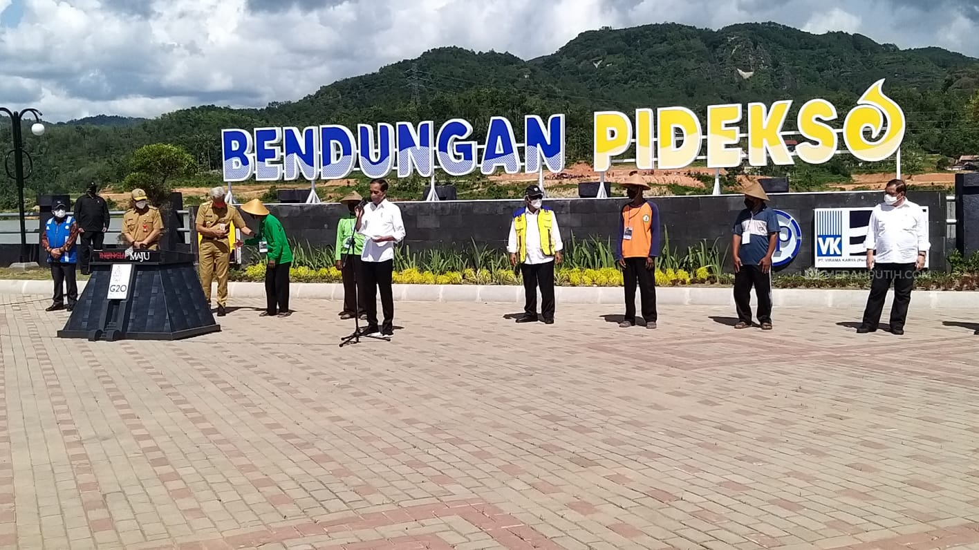 Resmikan Bendungan Pidekso, Jokowi: Kedaulatan dan Kemandirian Pangan Tercapai