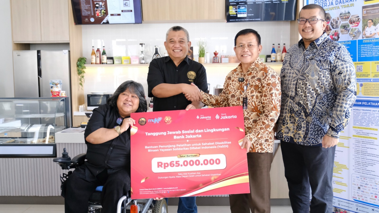 Bank Jakarta Salurkan Bantuan untuk Difabel, Dorong Kemandirian dan Pelatihan Kerja