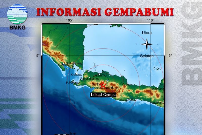 BPBD Sukabumi Belum Terima Laporan Ada Kerusakan akibat Gempa Cianjur