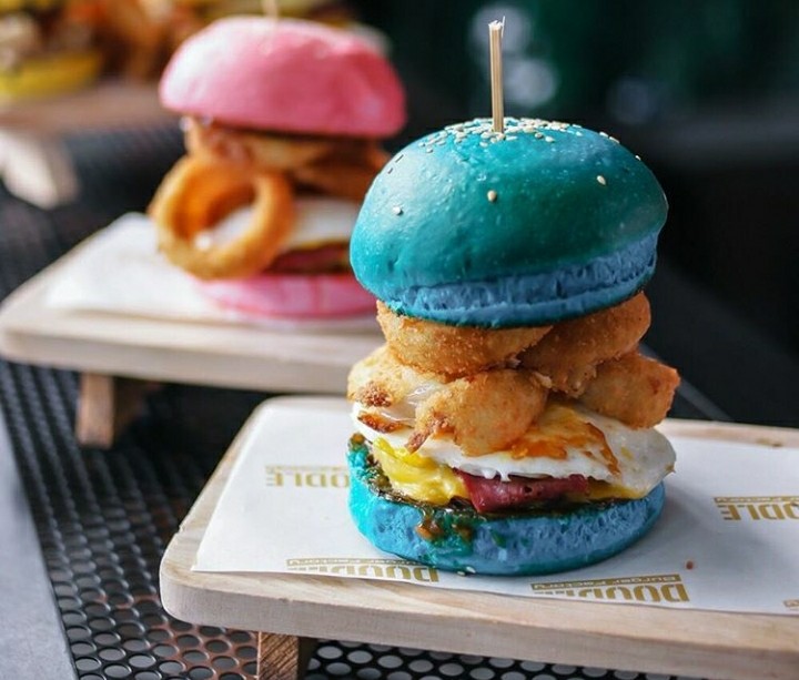 Warna warni Doodle burger (Instagram/@doodleburger)