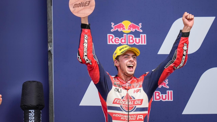 Fabio Di Giannantonio dari Federal Oil Gresini Moto2 Berhasil Raih Podium