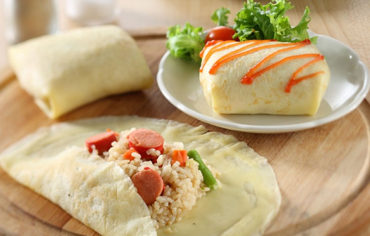 Nasi Goreng Tampil Beda dalam Balutan Crepe