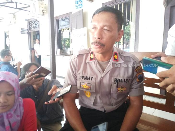 Kapolsek Banjarsari, Kompol Damianus Palulungan, Senin (20/1). (MP/Ismail)