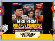 [HOAKS atau FAKTA] : Gara-gara Kasus Korupsi, Prabowo Ganti MBG dengan Bantuan Tunai