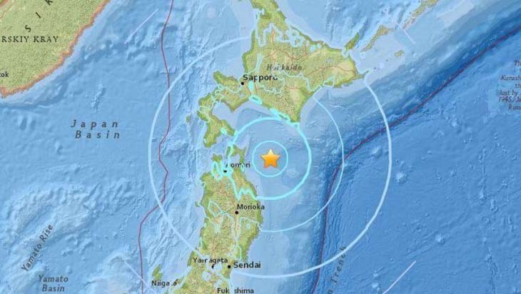 Gempa 6,2 SR Dirasakan Hingga Pulau Honshu dan Hokkaido