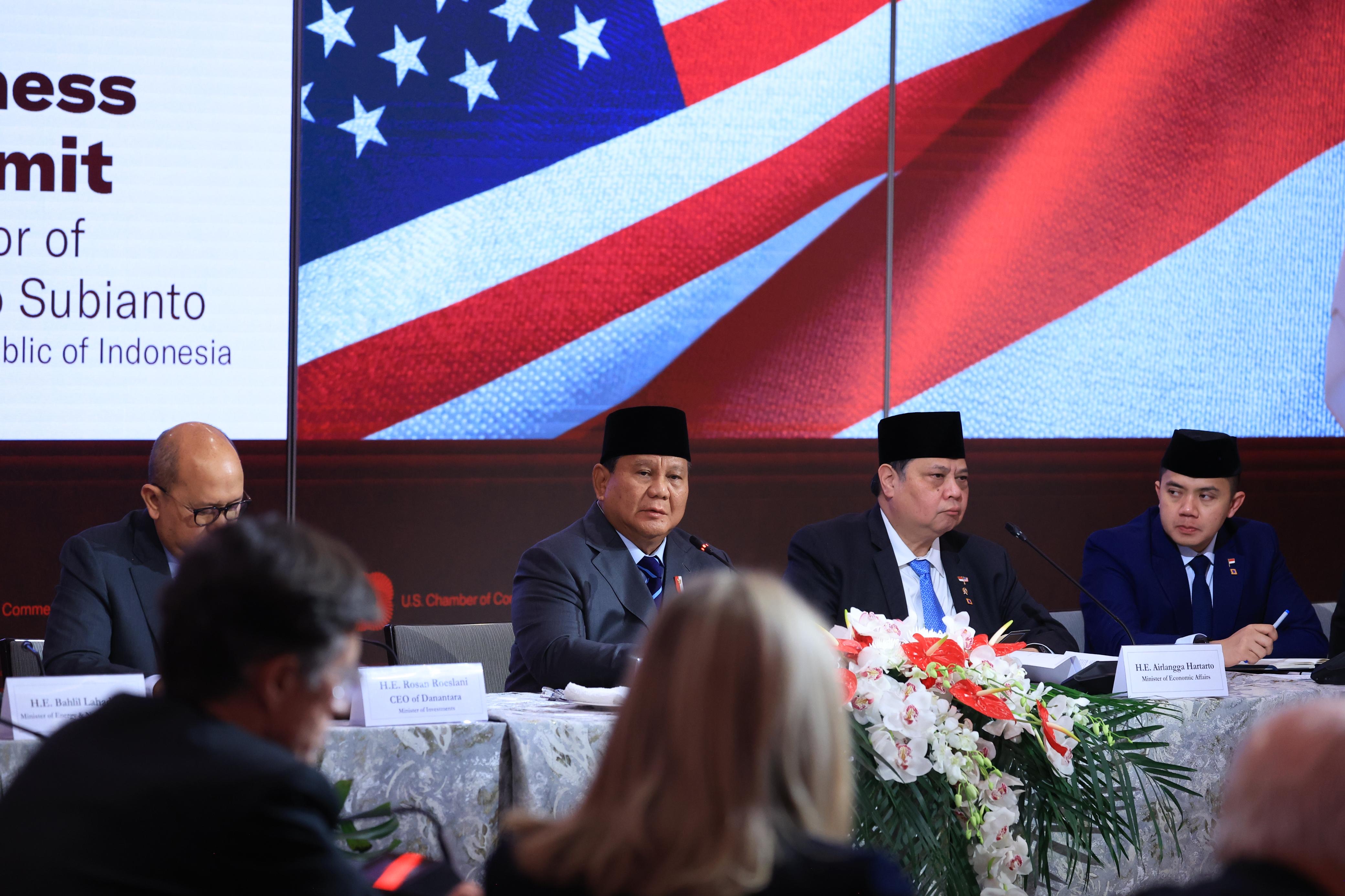 Presiden Prabowo Cerita soal MBG, Danantara, hingga Pemberantasan Korupsi di Depan Pengusaha AS