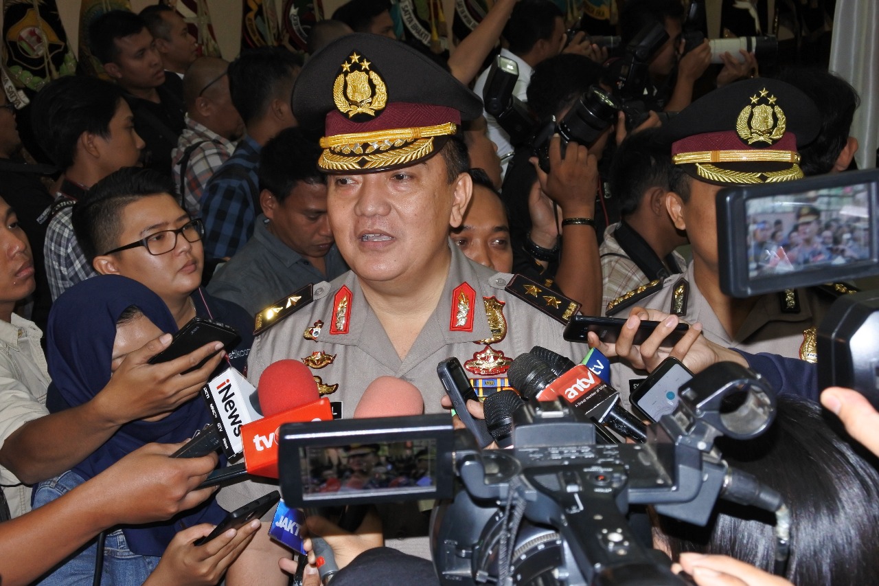 Kadiv Humas Polri Irjen Pol Mohammad Iqbal di Mabes Polri, Jalan Trunojoyo, Kebayoran Baru, Jakarta Selatan. (Foto: PMJ/FJR)