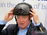 Helm Perang Simbol Kesalnya Dubes Ukraina ke Israel