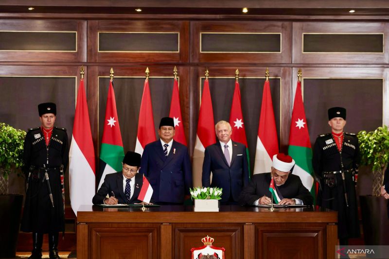 Prabowo Saksikan Penandatanganan Satu Perjanjian dan 3 MoU Saat Kunjungan di Yordania