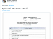 [HOAKS atau FAKTA]: KPU Sebut Partai Ummat Jadi Peserta Pemilu