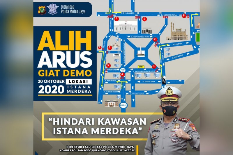 Upacara HUT TNI di Istana sampai HI, Berikut Rekayasa Jalan Sekitar Monas