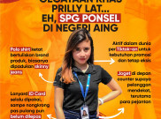 Gegayaan Khas SPG Ponsel di Negeri Aing