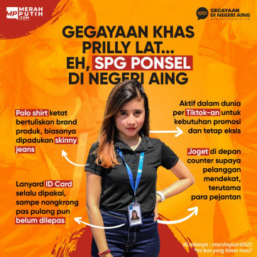 Gegayaan Khas SPG Ponsel di Negeri Aing