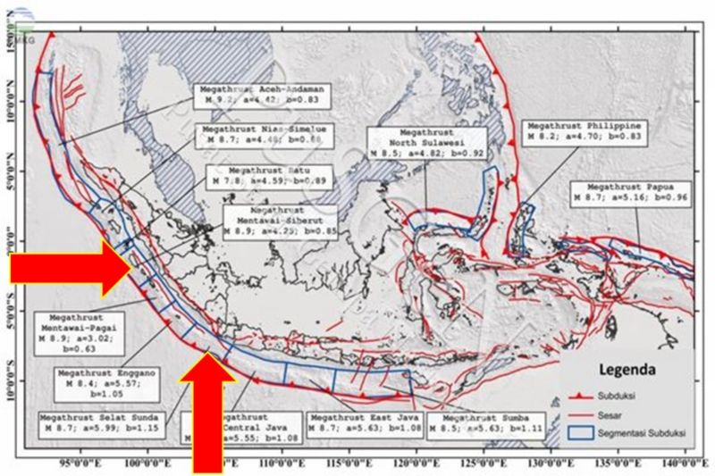  4 Kawasan Asia dengan Potensi Ancaman Gempa Megathrust