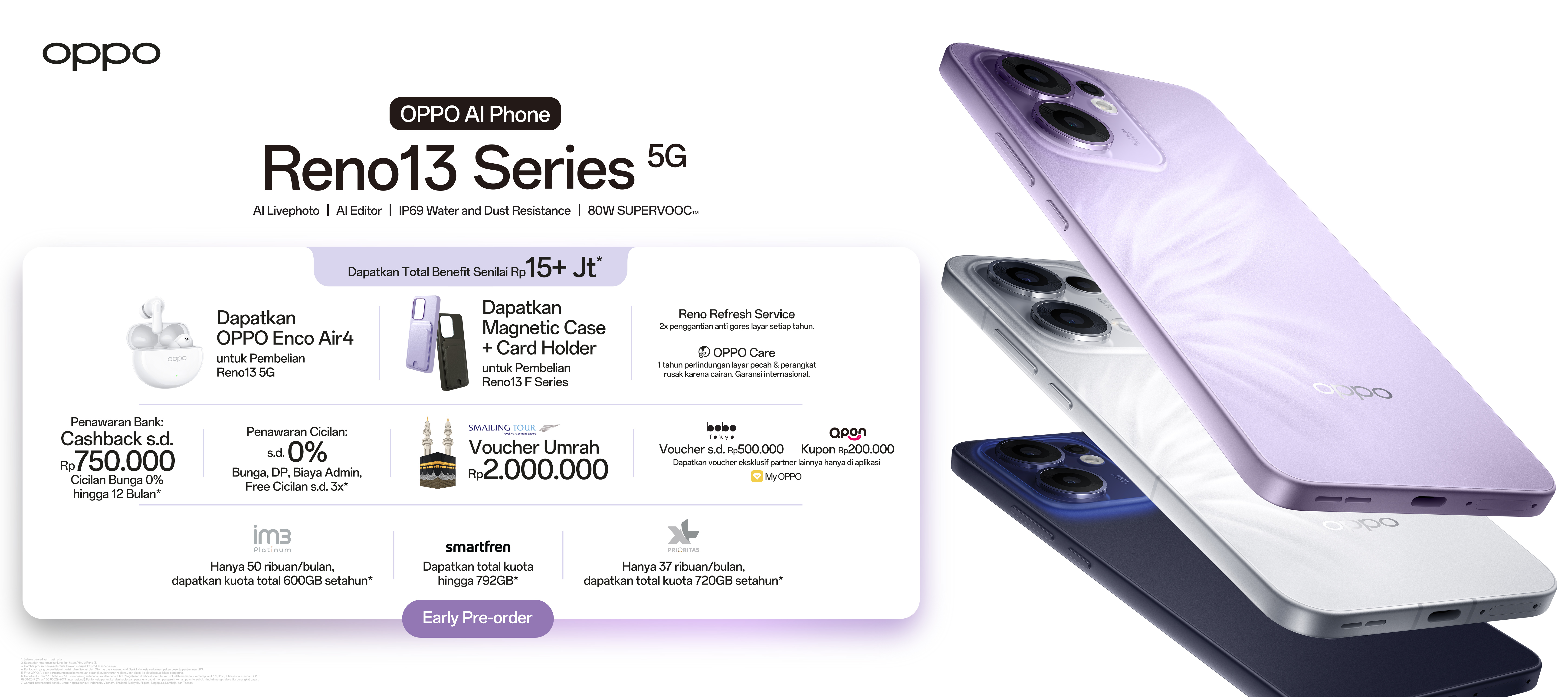 Early pre-order OPPO Reno13 Series