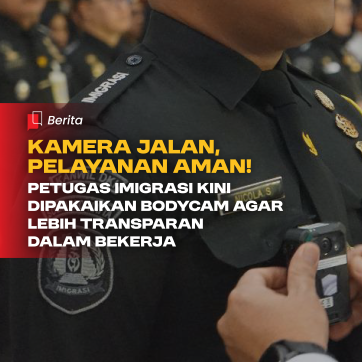 Kamera Jalan, Pelayanan Aman! Petugas Imigrasi Kini Pakai Bodycam agar Lebih Transparan dalam Bekerja