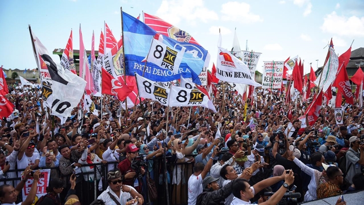 Massa Prabowo-Sandi. (BPN)