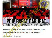 [HOAKS atau FAKTA]: PDIP Siap Jadi Oposisi Lawan Prabowo