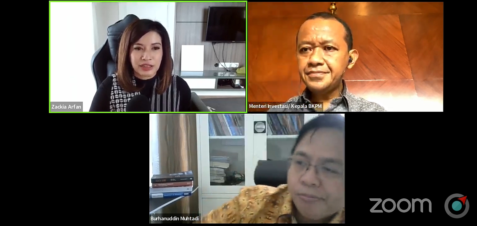 Rilis Survei oleh Burhanuddin. (Foto: Tangkapan layar)