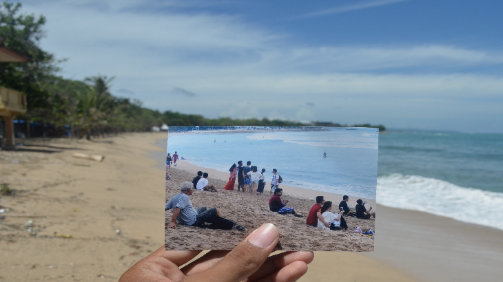 Pantai Kuta di Hari Raya Nyepi