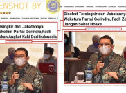 [HOAKS atau FAKTA]: Fadli Zon Angkat Kaki dari Indonesia karena Tak Jabat Waketum Gerindra