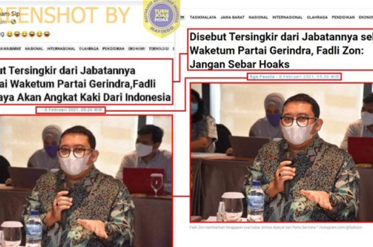 [HOAKS atau FAKTA]: Fadli Zon Angkat Kaki dari Indonesia karena Tak Jabat Waketum Gerindra