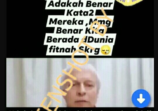 Tangkapan layar hoaks.