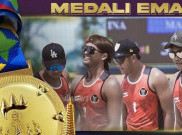 Voli Pantai Beregu Putra Dapatkan Emas Setelah Laga Sengit Lawan Thailand