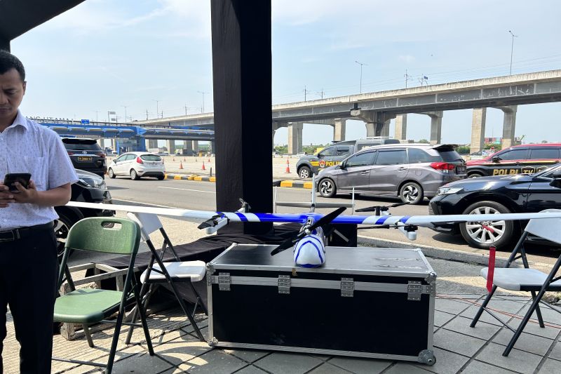 Polisi Kerahkan Drone Pantau Arus Mudik dan Balik Lebaran 2024