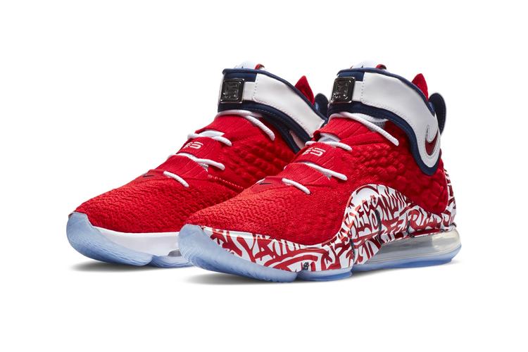 LeBron 17 Fire Red Graffiti (Foto Hypebeast)