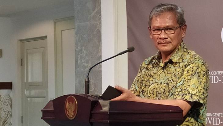 Achmad Yurianto menyampaikan perkembangan jumlah pasien corona di Indonesia