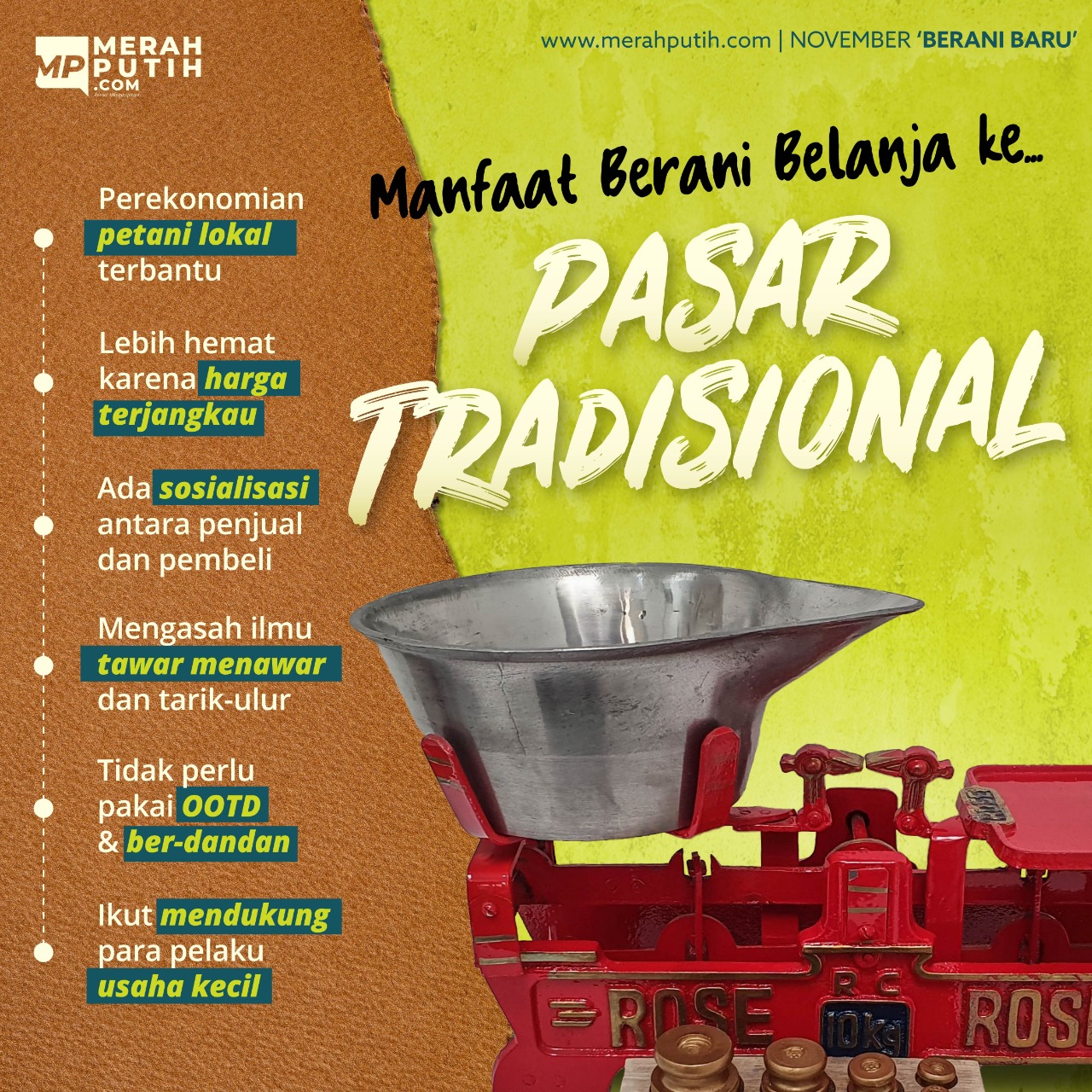 Manfaat Berani Belanja ke Pasar Tradisional