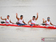 Sengit, Tim Kano Campuran Indonesia Sabet Emas dengan Selisih Waktu Kurang 1 Detik